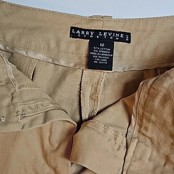 Larry Lavine Stretch Cuffed Capris Sz 12 - Picture 6 of 10